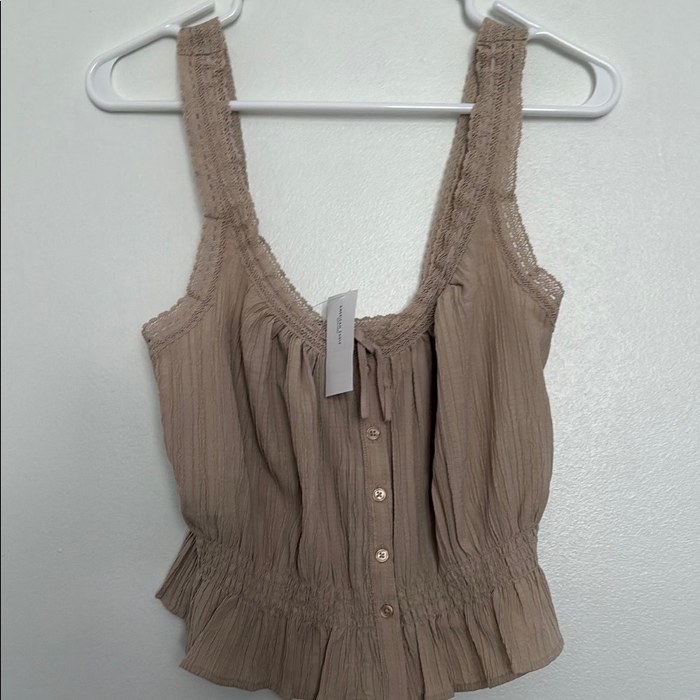 AE Button-Up Lace Cami - Picture 2 of 2